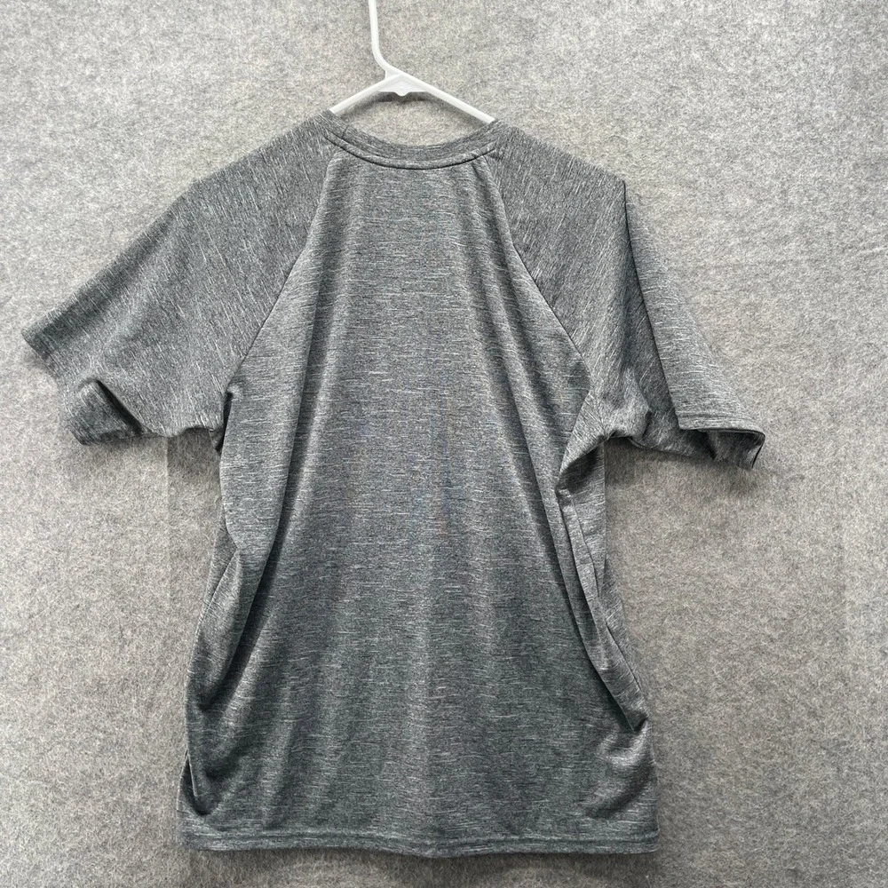 Nike Swim Dri-FIT Rash Guard Mens‎ M Gray Heathered Short Sleeve UPF 40+